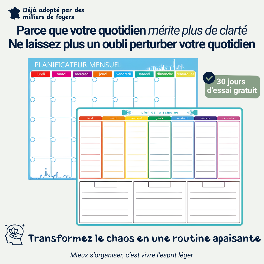 Le Calendrier qui Simplifie la Vie
