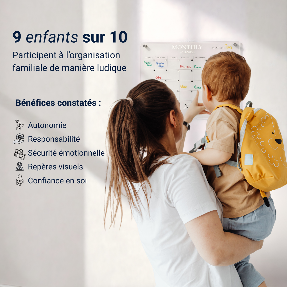 Calendrier mensuel Anti-Rappels