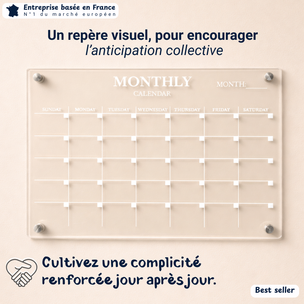 Calendrier mensuel Anti-Rappels