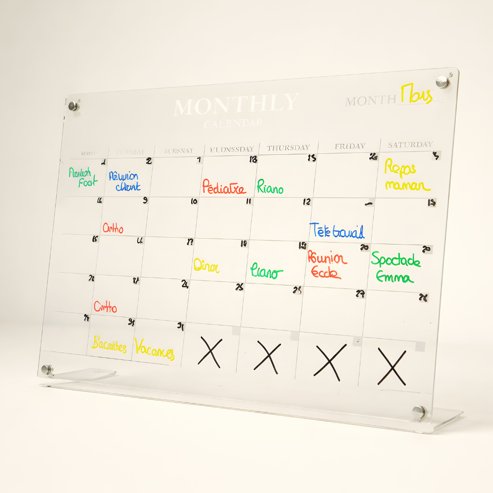 Calendrier mensuel Anti-Rappels